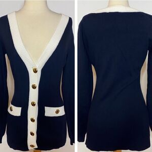Shoshanna Vintage Nautical Cardigan Sweater